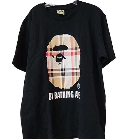 bape x burberry tee|burberry bathing ape shirt.